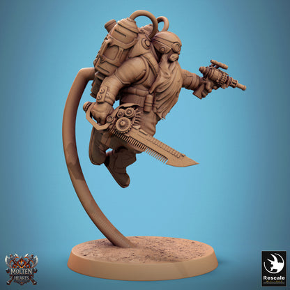 Dwarf Steampunk - Airborne Sword