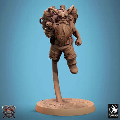 Dwarf Steampunk - Airborne Gun