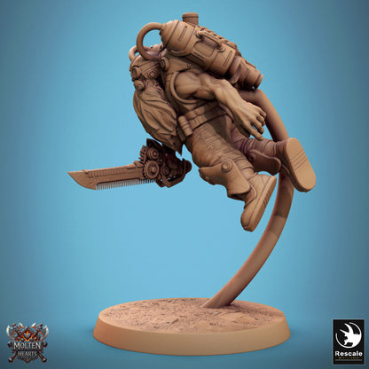 Dwarf Steampunk - Airborne Sword