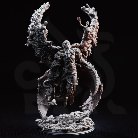 The Blight’s Chosen corrupted angel featuring twisted wings, blight-infested armor, grotesque mutations and sinister divine details with an imposing battle-ready pose and dark fantasy fallen angel design