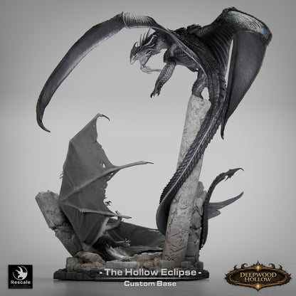 Silver Dragon Vs Black Dragon Diorama // D&D Monster Miniature