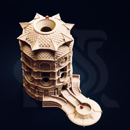 The Spire of Glanion – Sunspire Temple // Dice Tower // Modular Terrain