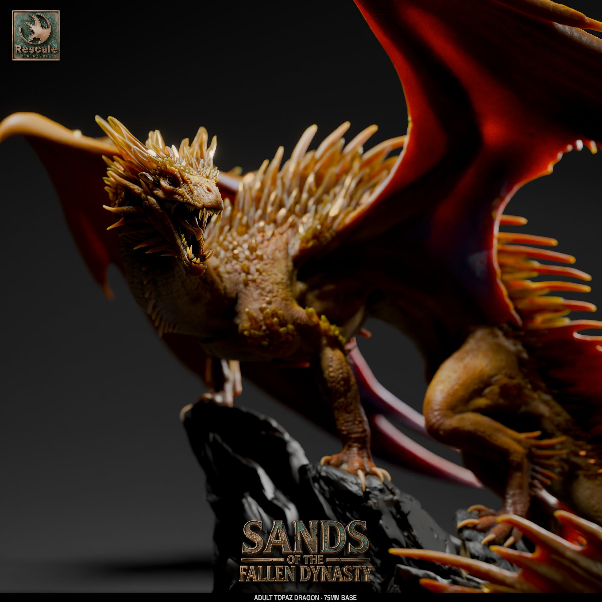 Topaz Dragon // D&D Miniature Monstrosity