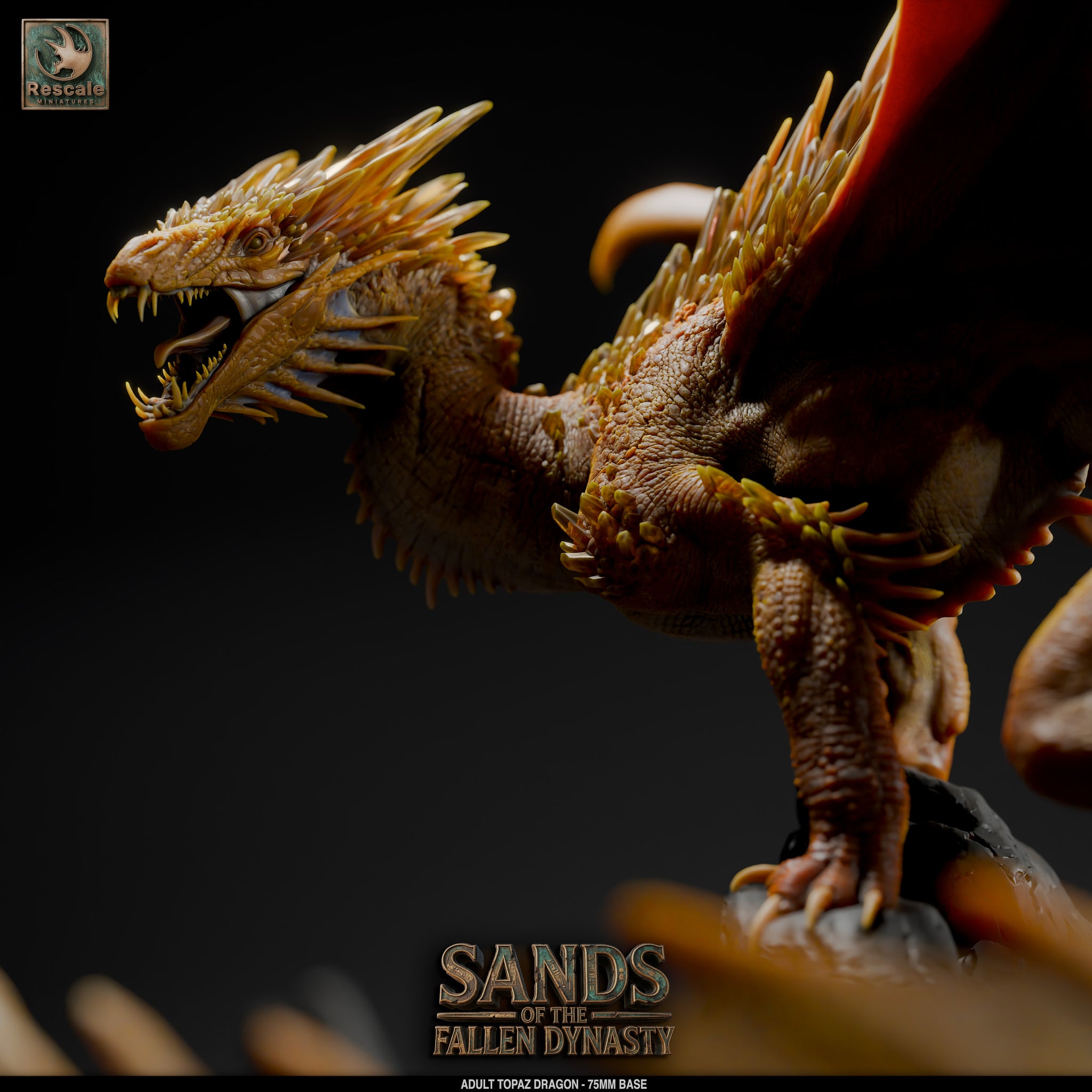 Topaz Dragon // D&D Miniature Monstrosity
