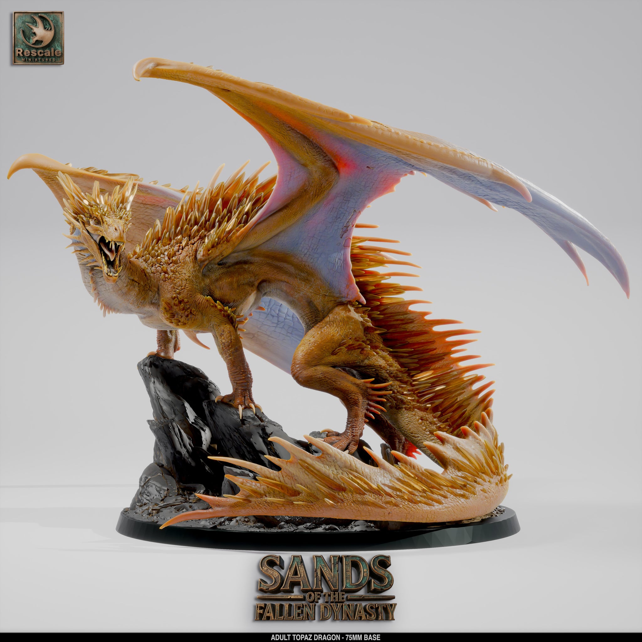 Topaz Dragon // D&D Miniature Monstrosity