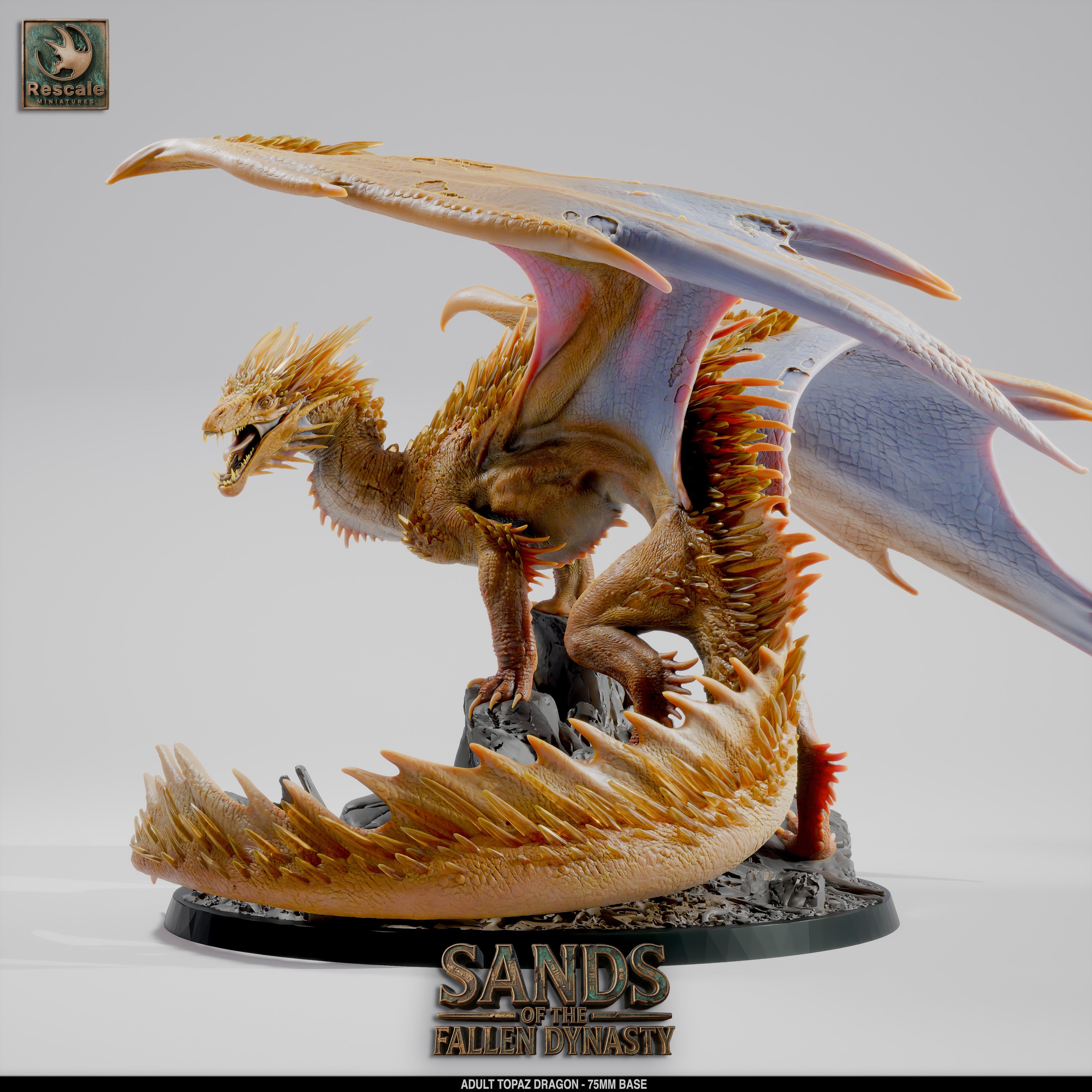 Topaz Dragon // D&D Miniature Monstrosity