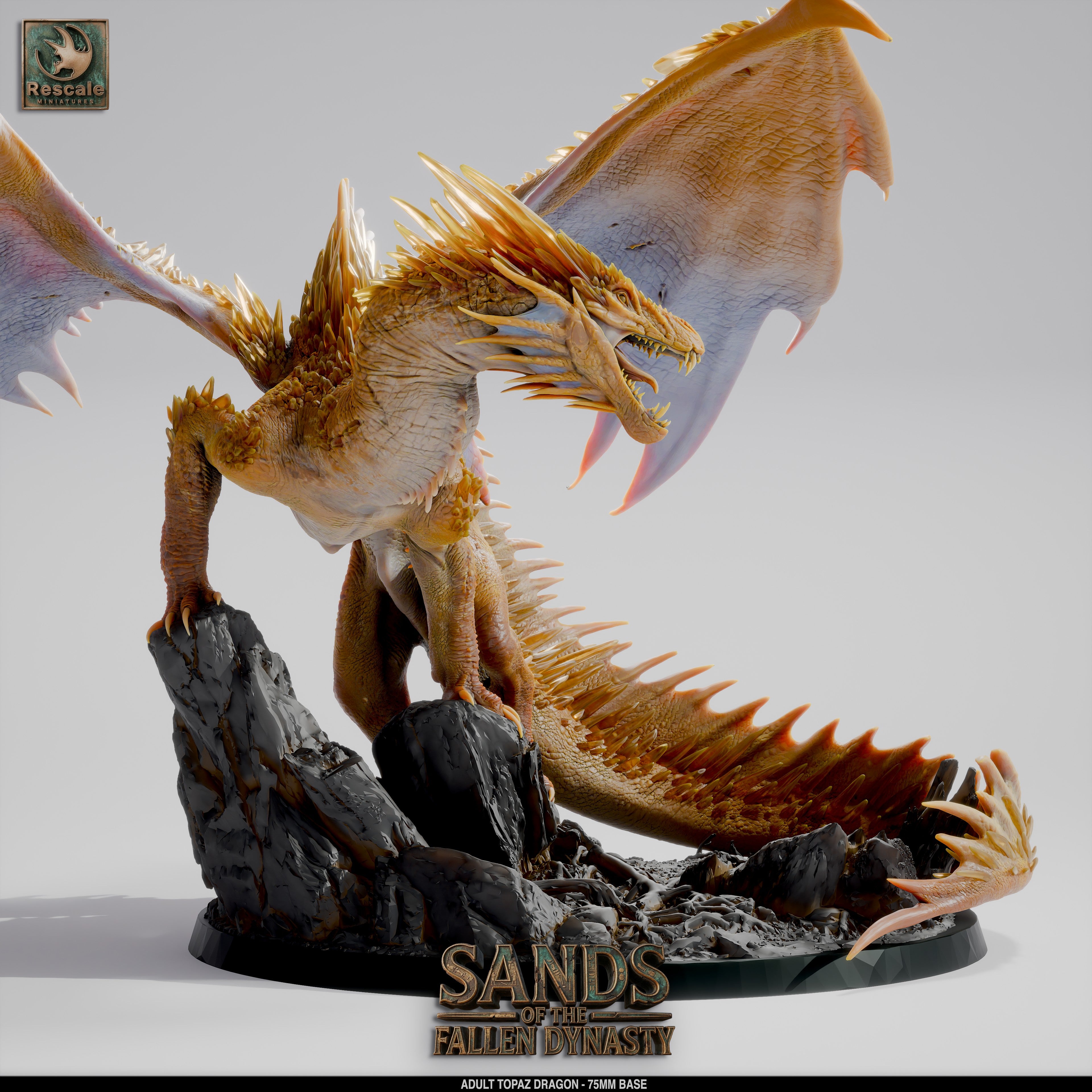 Topaz Dragon // D&D Miniature Monstrosity