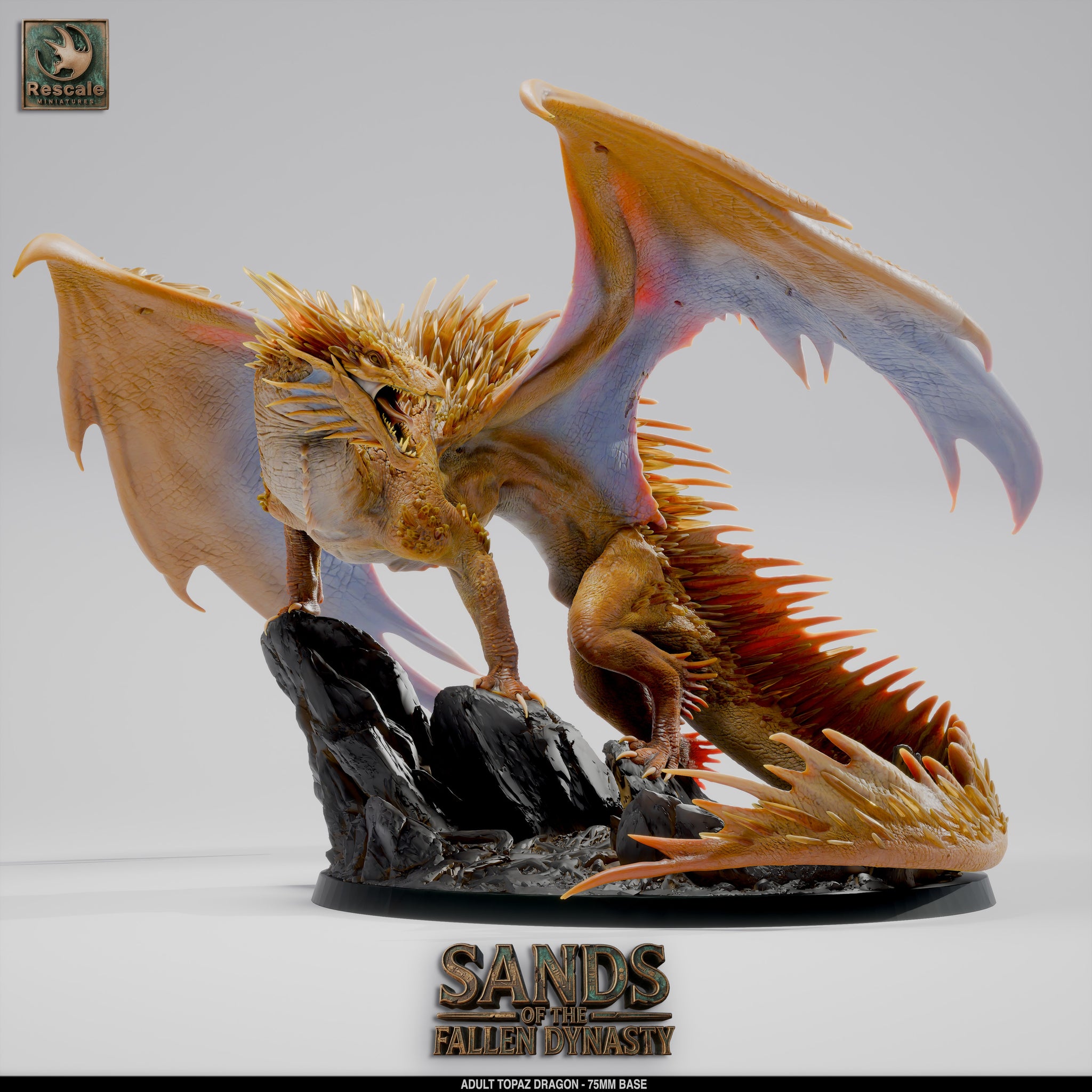 Topaz Dragon // D&D Miniature Monstrosity