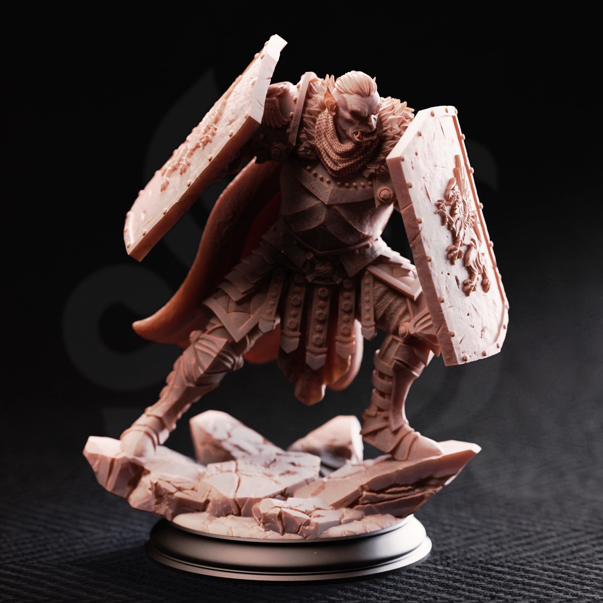 Trenon the Remade - Golden Griffin Vanguard // D&D Miniature