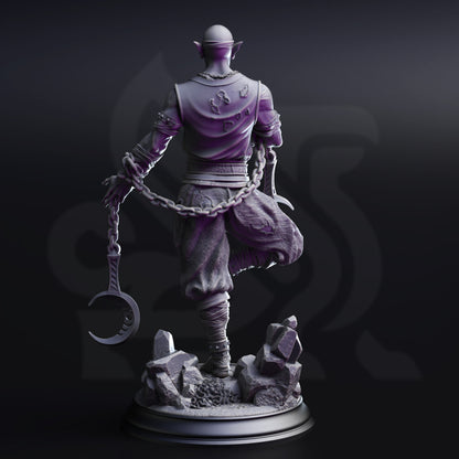 Uxas the Reborn - Drow Monk