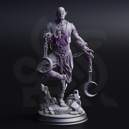 Uxas the Reborn - Drow Monk