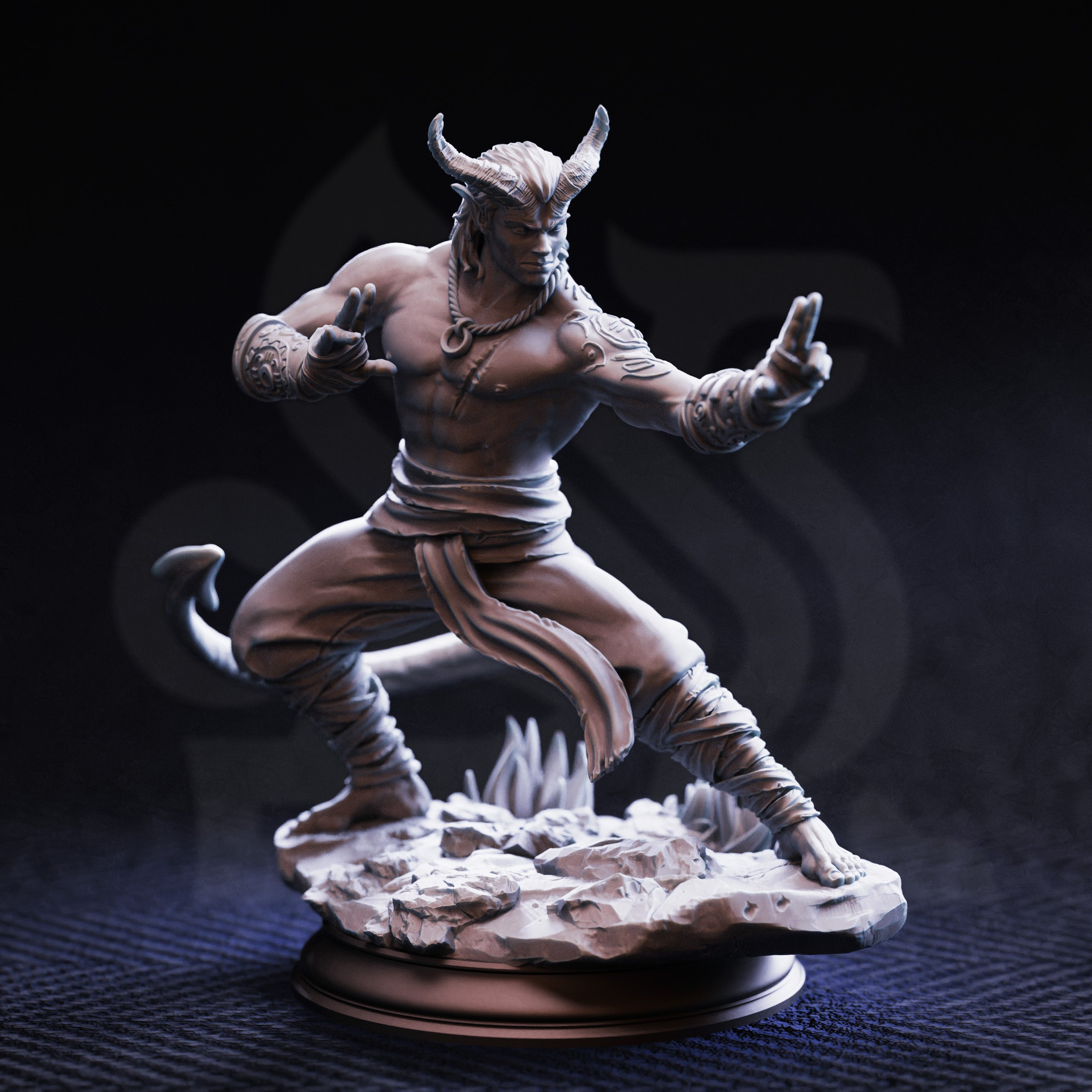 Verek - Tiefling Monk // DND Miniature