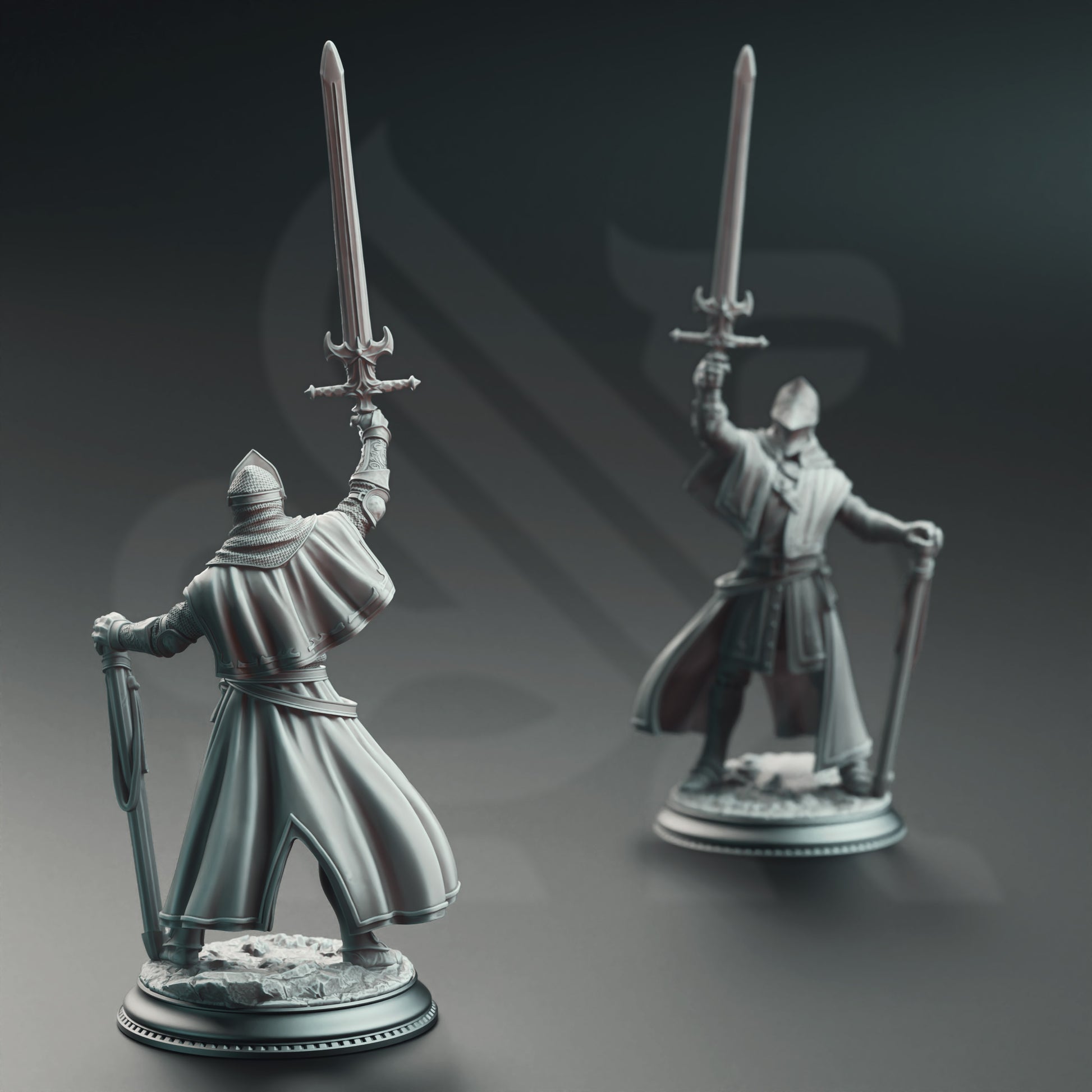 Priest Knight Miniature Romania | FantasyForge
