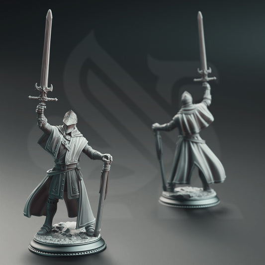 Priest Knight Miniature Romania | FantasyForge