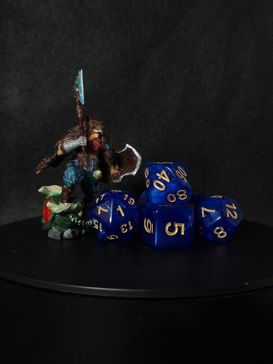 D&D Dice // Zaruri D&D // DarkSea Blue