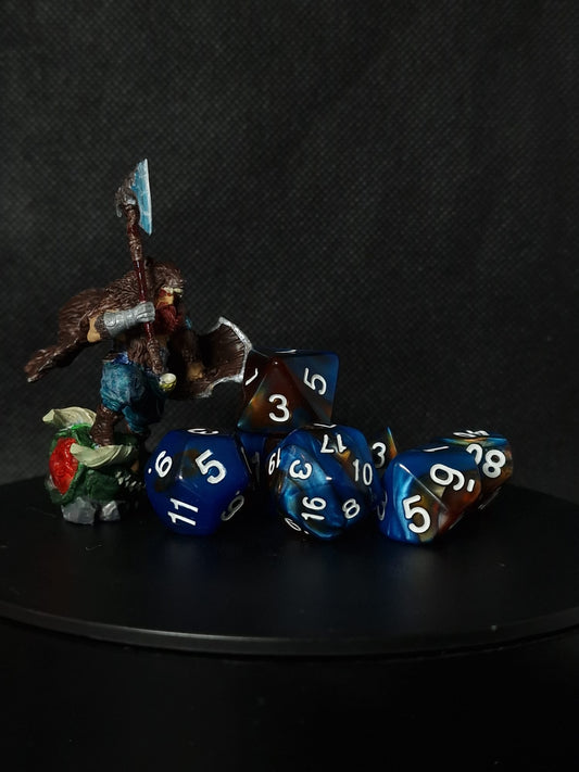 D&D Dice // Zaruri D&D // Oceanforged