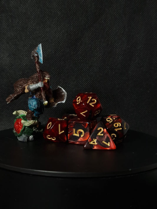 D&D Dice // Zaruri D&D // Vulcanic dice