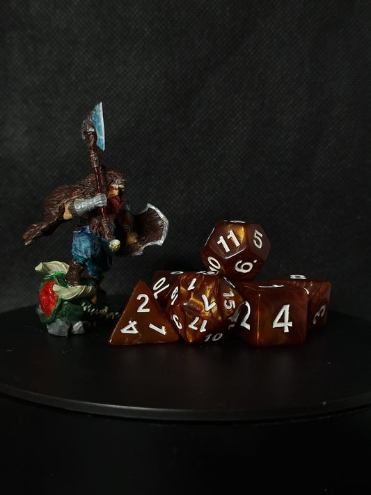 D&D Dice // Zaruri D&D // Wood Style