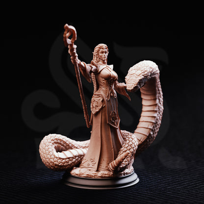 Zarya - Sun Elf Snake Sorceress // DND Miniature