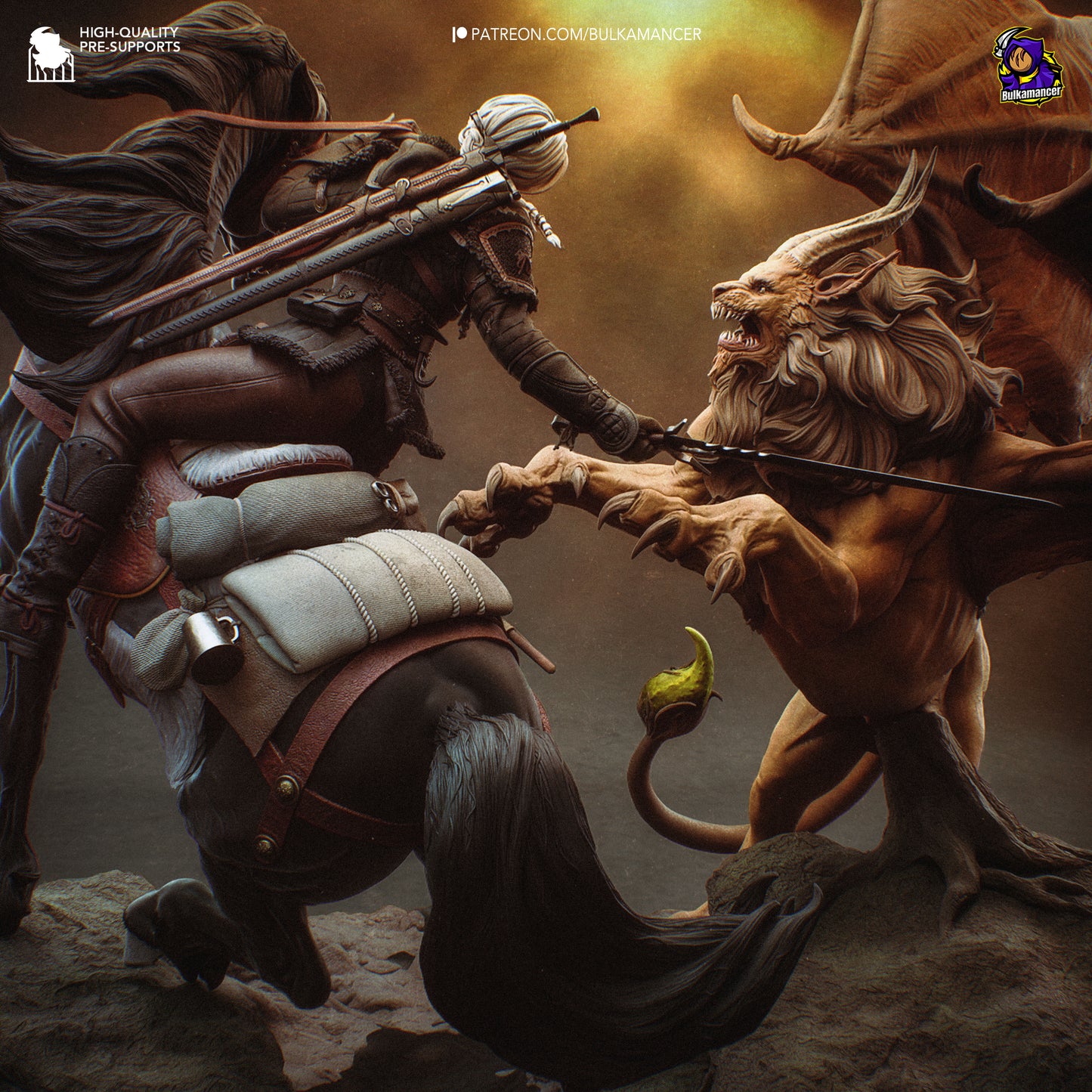 Diorama Ciri vs Manticore // Figurină/Obiecte de colecție