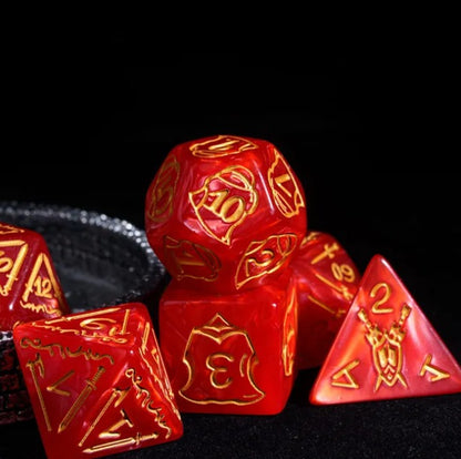 Huge D&D Dice Set // Zaruri D&D mari // Fighter Class
